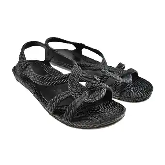 Decathlon Tongs unisex brasileras de couleur noir avec semelle en caoutchouc offre