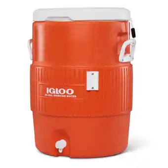 Decathlon Distributeur de boissons avec porte-gobelet - 37 litres - orange offre