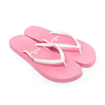 Decathlon Tongs pour femmes, rose et blanc, avec semelle antidérapante offre