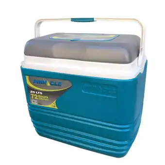 Decathlon Glacière portable camping et randonnée pinnacle 25 litres avec poignée bleue offre