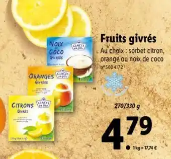 Lidl Fruits givrés offre