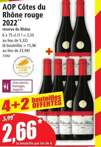 Norma AOP Côtes du Rhône rouge 2022** offre