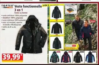 Norma TOPTEX Veste fonctionnelle 3 EN 1 offre