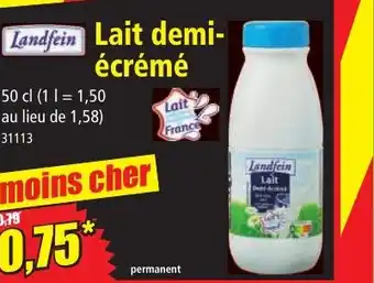 Norma Landfein Lait demi-écrémé offre
