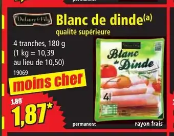 Norma Blanc de dinde offre