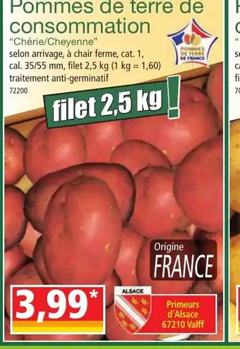 Norma Pommes DE TERRE De Consommation offre