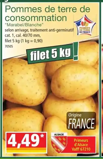 Norma Pommes De Terre De Consommation offre