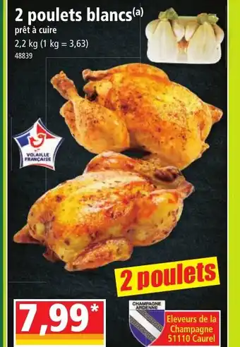Norma 2 poulets blancs offre