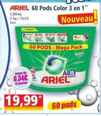 Norma ARIEL 60 Pods Color 3 en 1 offre