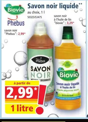 Norma Savon noir liquide offre
