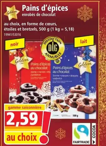 Norma Pains d'épices offre