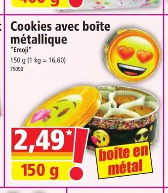 Norma Cookies avec boîte métallique offre