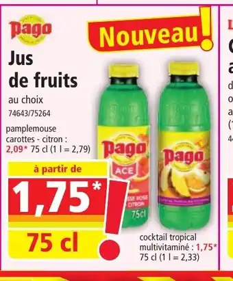 Norma Jus de fruits offre