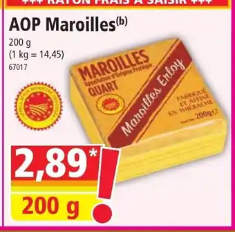 Norma AOP Maroilles offre