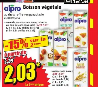 Norma Boisson végétale offre