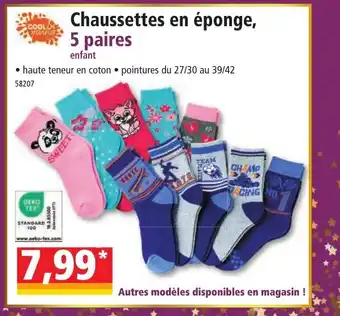 Norma Chaussettes en éponge, 5 paires offre