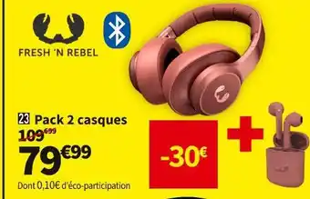 Fresh'n rebel pack 2 casques fresh'n rebel