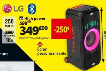 Conforama Lg high power xboom xl7s offre