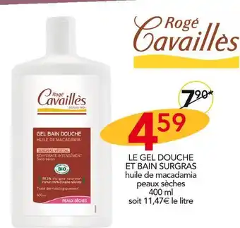Stokomani Rogé cavaillès le gel douche et bain surgras offre