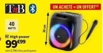Conforama Tnb high power cube blaster offre