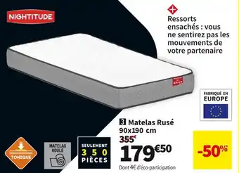 Conforama Matelas ressorts ensachés rusé offre
