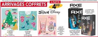 Stokomani Disney / axe le coffret 3 boules de bain et le coffret 5 boules de bain et l'eau de parfum + gel douche 2 pièces et le coffre offre