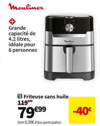 Conforama Moulinex friteuse sans huile ez501d10 offre