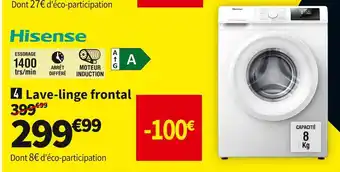 Conforama Hisense lave-linge frontal offre