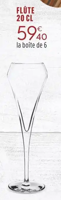 Culinarion Flûte 20 cl offre
