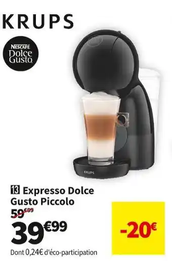 Conforama Krups expresso dolce gusto piccolo xs yy4395fd offre