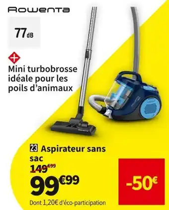 Conforama Rowenta aspirateur sans sac ro2981ea offre