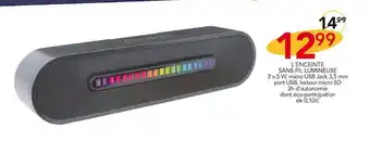 Stokomani L'enceinte sans fil lumineuse offre