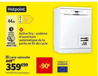 Conforama Hotpoint lave-vaisselle hcfc3b+34w offre