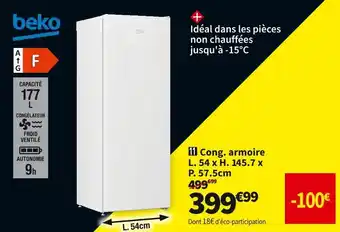 Beko cong. armoire rfnm200e30wn