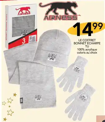 Stokomani Airness le coffret bonnet écharpe tu offre