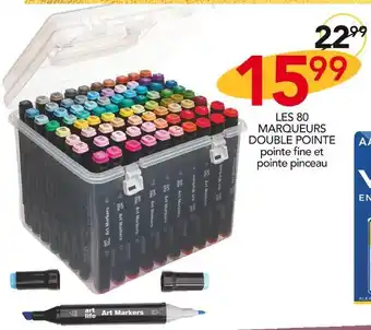 Stokomani Les 80 marqueurs double pointe offre