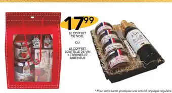 Stokomani Le coffret de noël ou le coffret bouteille de vin + terrines et tartineur offre
