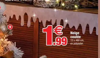 Bazarland Neige coulée offre