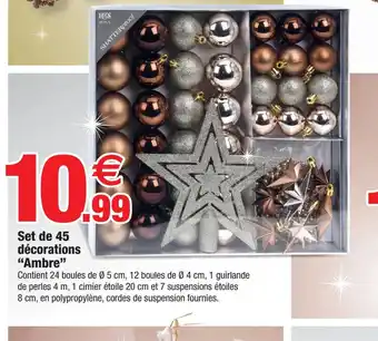 Bazarland Set de 45 décorations offre