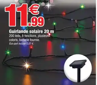 Bazarland Guirlande solaire 20 m offre