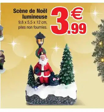 Bazarland Scène de Noël lumineuse offre
