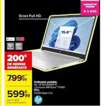 Carrefour Ordinateur portable offre