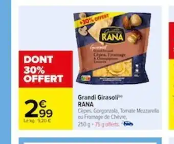 Carrefour Grandi girasoli rana offre