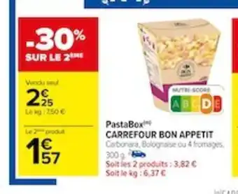 Carrefour PastaBox CARREFOUR BON APPETIT offre