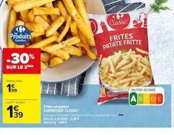 Carrefour Frites surgelées CARREFOUR CLASSIC offre