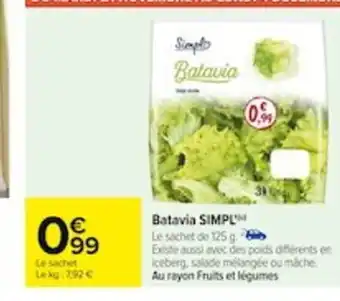 Carrefour Batavia SIMPL offre