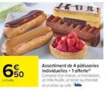 Carrefour Assortiment de 4 patisseries offre