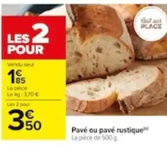 Carrefour Pavé ou pavé rustique offre