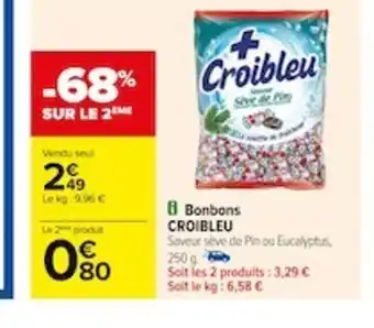 Carrefour Bonbons CROIBLEU offre