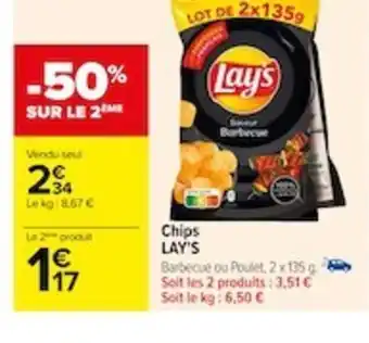 Carrefour Chips LAY'S offre
